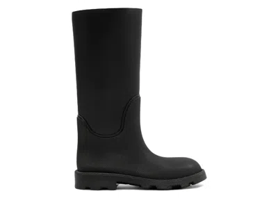 Pre-owned Burberry Men's  Marsh Rain High Boots Sneakers In Black