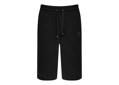 Pre-owned Burberry Men's  Monogram Motif Cashmere Drawcord Shorts In Black