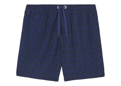 Pre-owned Burberry Men's  Monogram Motif Shorts In Navy Blue