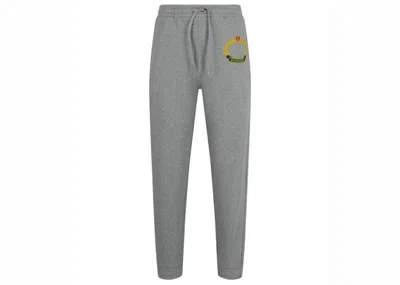 Pre-owned Burberry Men's  Oak Leaf Crest Joggers In Grey In Gray