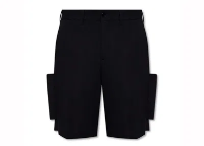 Pre-owned Burberry Men's  Panel Detail Shorts In Black
