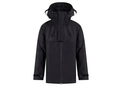 Pre-owned Burberry Men's  Perforated Logo Nylon Jacket In Black