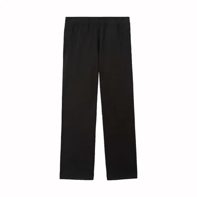 Pre-owned Burberry Men's  Printedlogo Pants In Black
