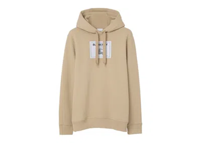 Pre-owned Burberry Men's  Prorsum Label Cotton Hoodie In Soft Fawn