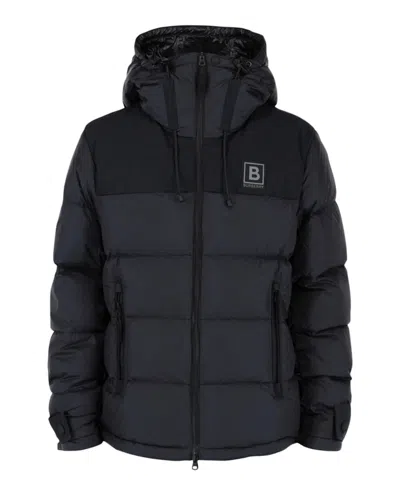 Pre-owned Burberry Men's  Quilted Down Short Jacket In Navy Blue