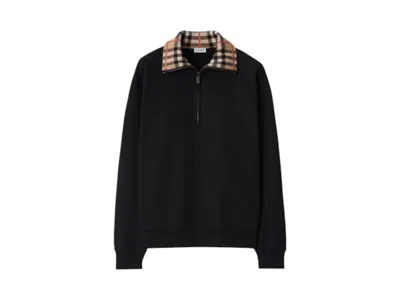Pre-owned Burberry Men's  Ray Check Top In Black