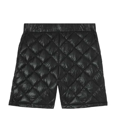 Pre-owned Burberry Men's  Rixson Diamondquilted Shorts In Black