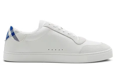 Pre-owned Burberry Men's  Robin Sneaker Blue Sneakers In White