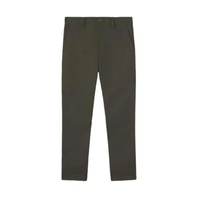 Pre-owned Burberry Men's  Straightfit Cropped Tailored Trousers In Green