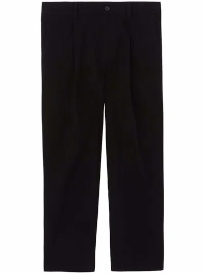 Pre-owned Burberry Men's  Tb Straightleg Trousers In Black