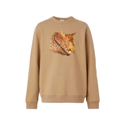 Pre-owned Burberry Men's  Treadwell Knit Sweatshirt In Beige
