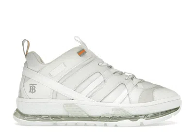 Pre-owned Burberry Men's  Union Sneakers In White