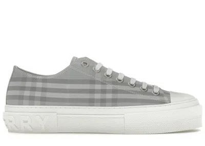 Pre-owned Burberry Men's  Vintage Check Cotton Sneaker Sneakers In Grey/blue In Multi