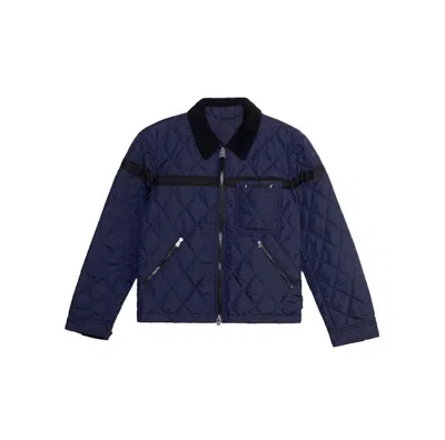 Pre-owned Burberry Men's  Whitchurch Jacket In Dark Charcoal Blue