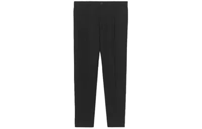 Pre-owned Burberry Men's  Wool Blend Casual Pants In Black