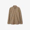 Burberry Vintage Check Long-sleeved Shirt In Beige