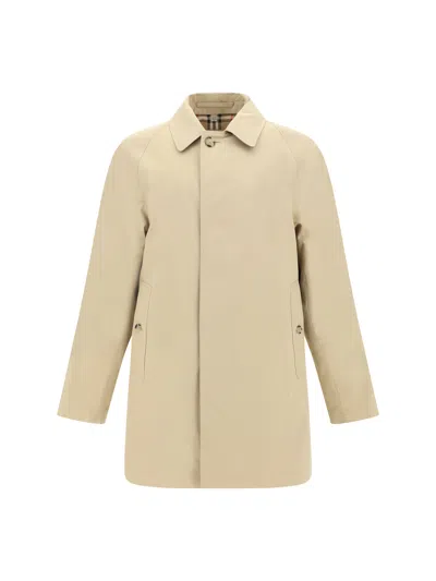 Burberry Men Camden Coat In Neutral
