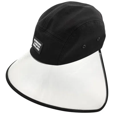 Pre-owned Burberry Men's Cap With Transparent Visor In Black