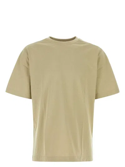 Burberry Men Cappuccino Cotton Oversize T-shirt In Green