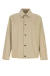 Burberry Gabardine Jacket With Collared Neck And Side Pockets