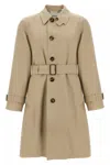 Burberry Trench Coat Gabardine Ajustable Cuffs Back Vent In Cream