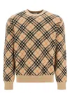 Burberry Cashmere Crewneck Sweater In Beige