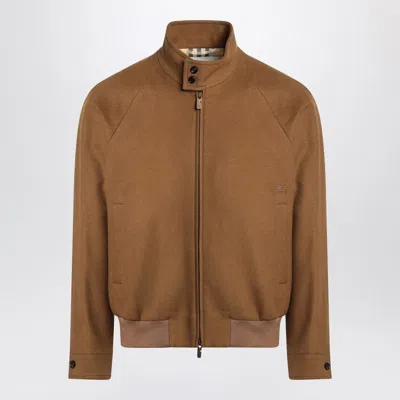 BURBERRY MEN'S CASHMERE HARRINGTON JACKET