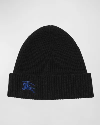 BURBERRY MEN'S CASHMERE KNIT EKD BEANIE HAT