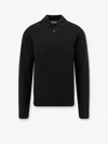 Burberry Men Cashmere Polo Sweater In Black