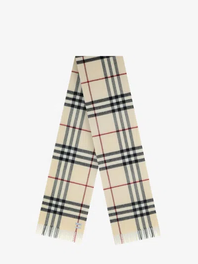 Burberry Men Cashmere Scarf With Giant Check Motif