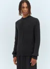 Burberry Cashmere Sweater With Ekd Design In Black