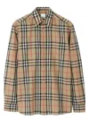 Burberry Check Print Shirt Caxtan In Multi