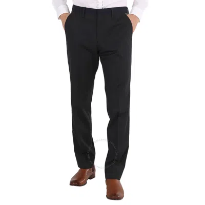 Burberry Men's Charcoal Classic-fit-panelled Wool Tailored Trousers In Black
