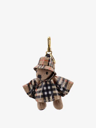 Burberry Men Charm Orsetto Thomas Keyring In Brown