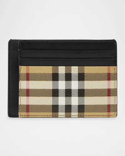 Burberry Men's Chase Vintage Check Money Clip Wallet