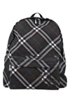 Burberry Checkered Fabric Embroidered Backpack In Snug
