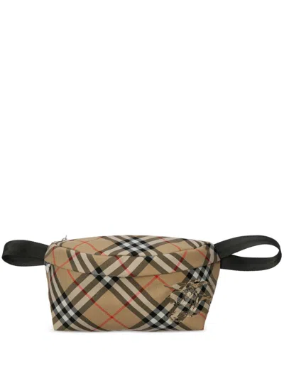 Burberry Men Check Belt Bag