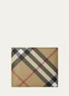 Burberry Vintage Check-pattern Bi-fold Wallet In Sand