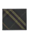 Burberry Check Bifold Wallet In Shadow