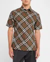 Burberry Check Cotton Shirt In Loch Ip Check