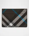 Burberry Check Card Case In Snug Ip Check