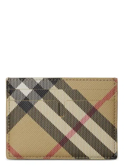 BURBERRY MEN'S CHECK CARD HOLDER