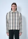 Burberry Checked Cotton-flannel Harrington Jacket In Brown