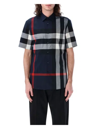 BURBERRY MEN'S CHECK COTTON SHIRT
