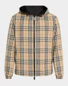 Burberry Reversible Checked Shell Hooded Jacket