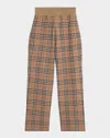 Burberry Trousers Sporty In Nut Ip Check