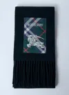 Burberry Men Check Label Cashmere Scarf