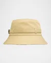 Burberry Men's Check-lined Heritage Buckle Bucket Hat