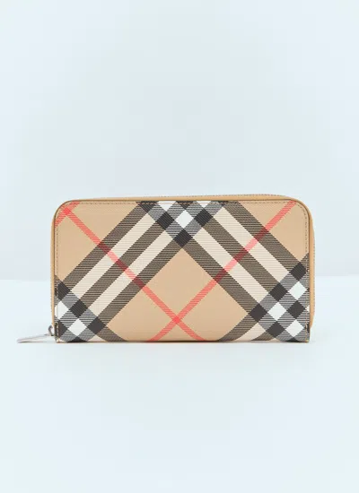 BURBERRY BURBERRY MEN CHECK LONG WALLET