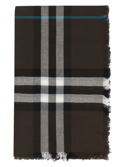 BURBERRY MEN'S CHECK MOTIF SCARF